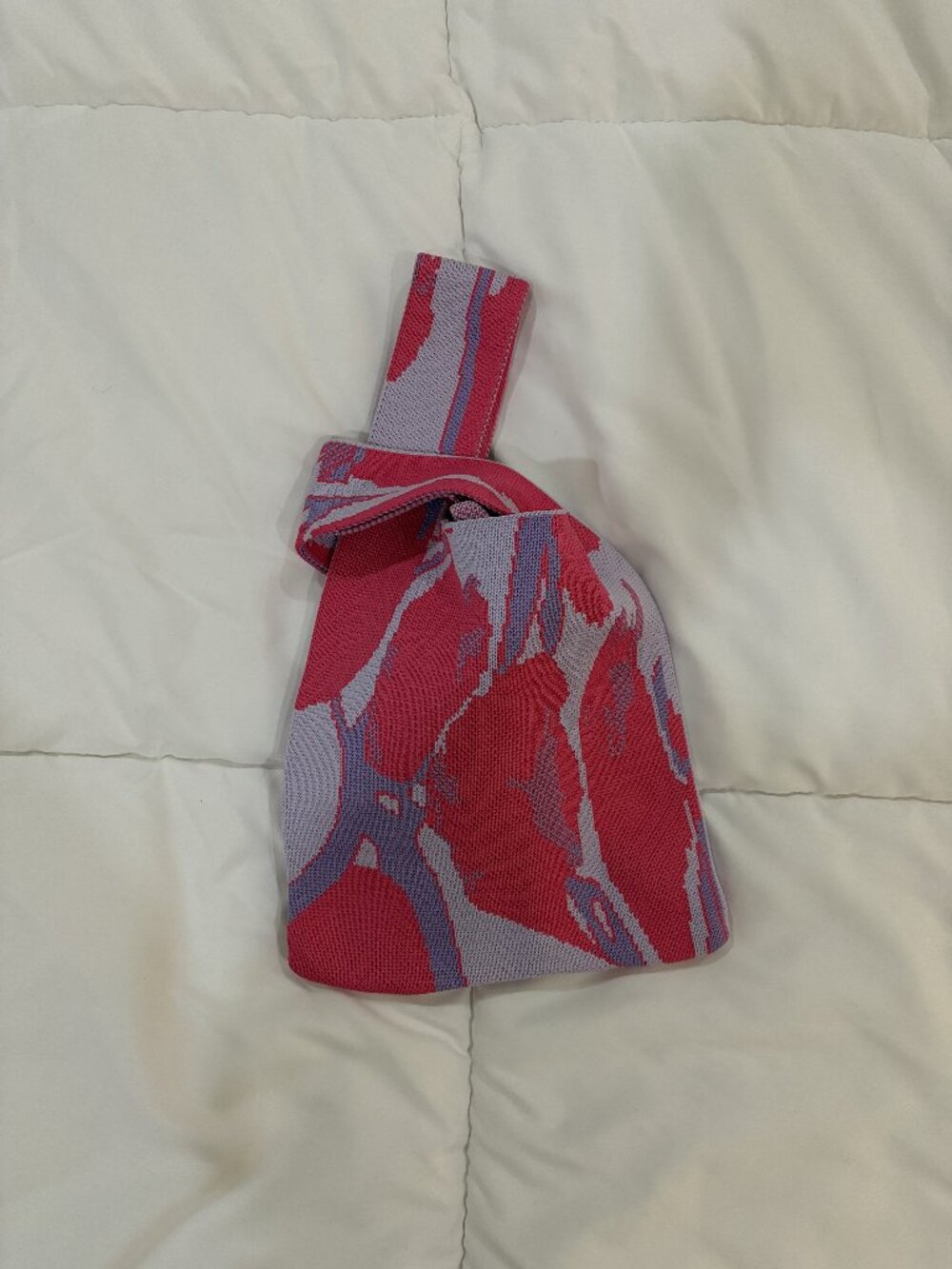 Japanese Pink & Purple Knot Bag
